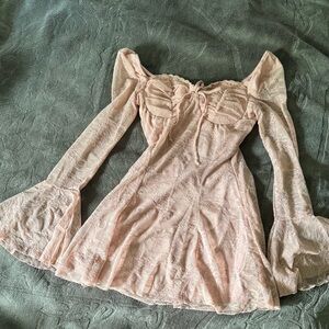 Dolls kill dELiA*s AURA POINTS LACE MINI DRESS - PINK
